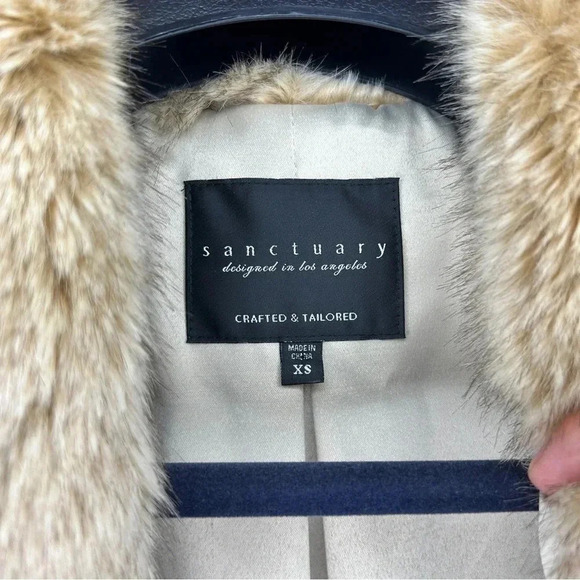 Anthropologie Sanctuary Tan Faux Fur Vest - Picture 4 of 6